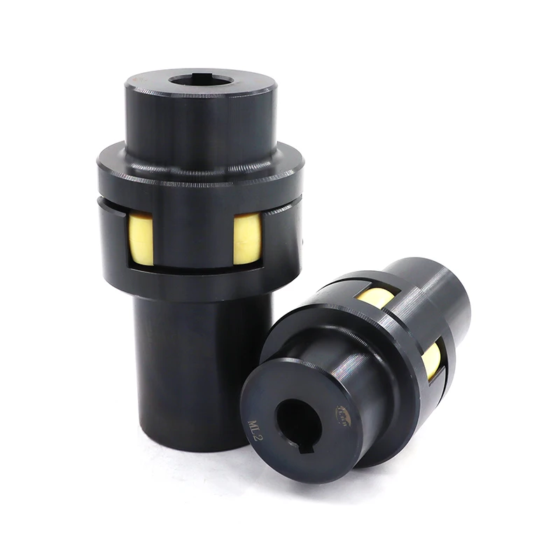 LM ML Plum Shaped Elastic flexible electric motor shaft coupling drive spline engine high torque hydraulic jaw coupling keyway