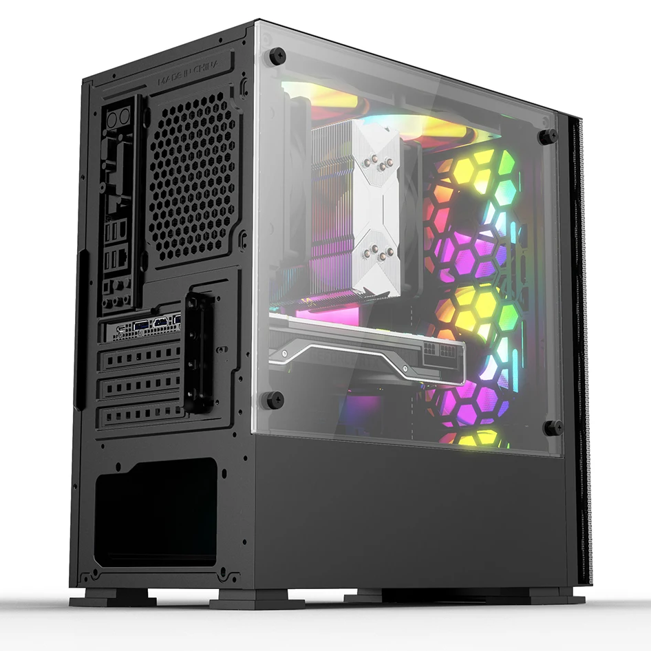 Computer Cases & Towers gabinete gamer desktop gaming pc case computer cpu case with tempered glass