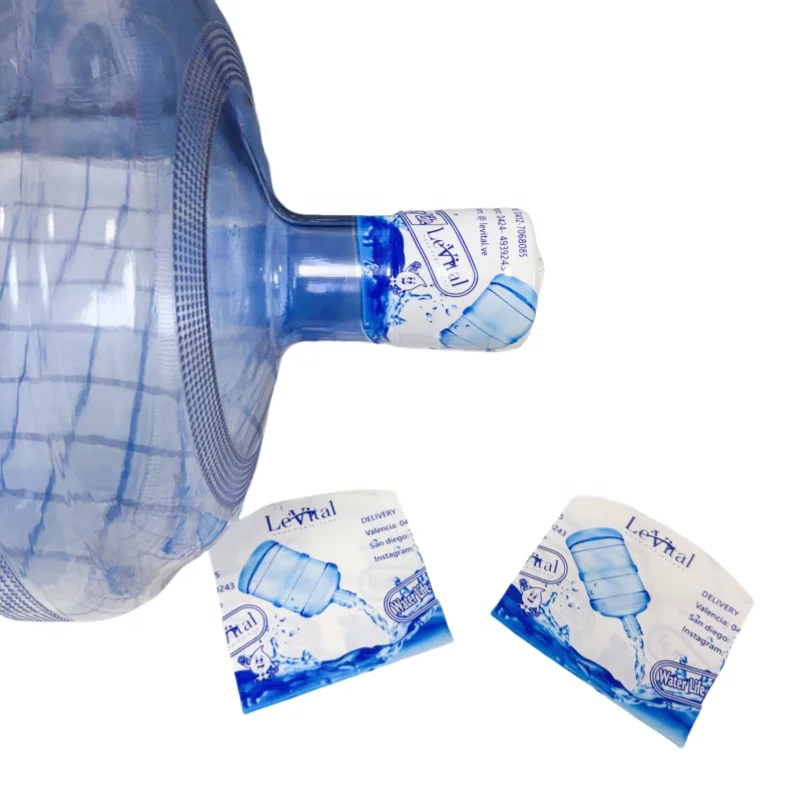Water Bottle Cap Seal Shrink Sleeve Label Wrap for 5 Gallon Water Bottle Neck Seal