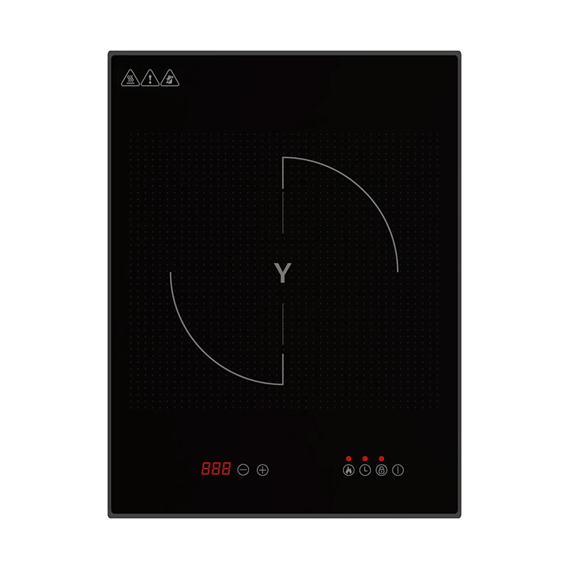 Best price  With black Glass single Burner Electric induction Cooktop plate cooker built-in electronics stove induction heating