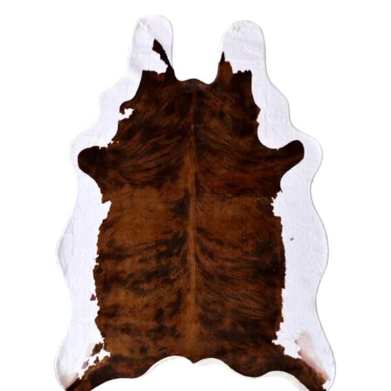 Simulation cowhide zebra pattern carpet Nordic American living room bedroom entranceway shaped floor mats gifts