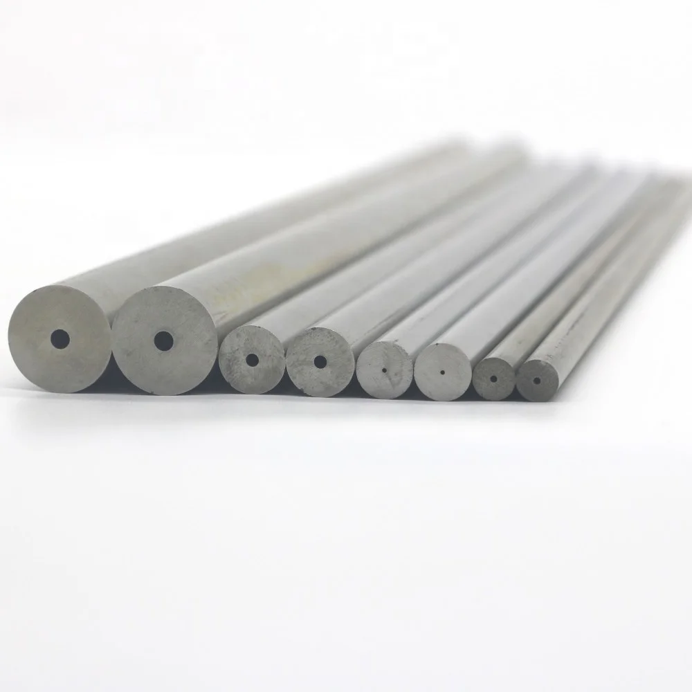 Different Size  carbide rods High Hardness Factory price tungsten carbide rods  with single coolant holes