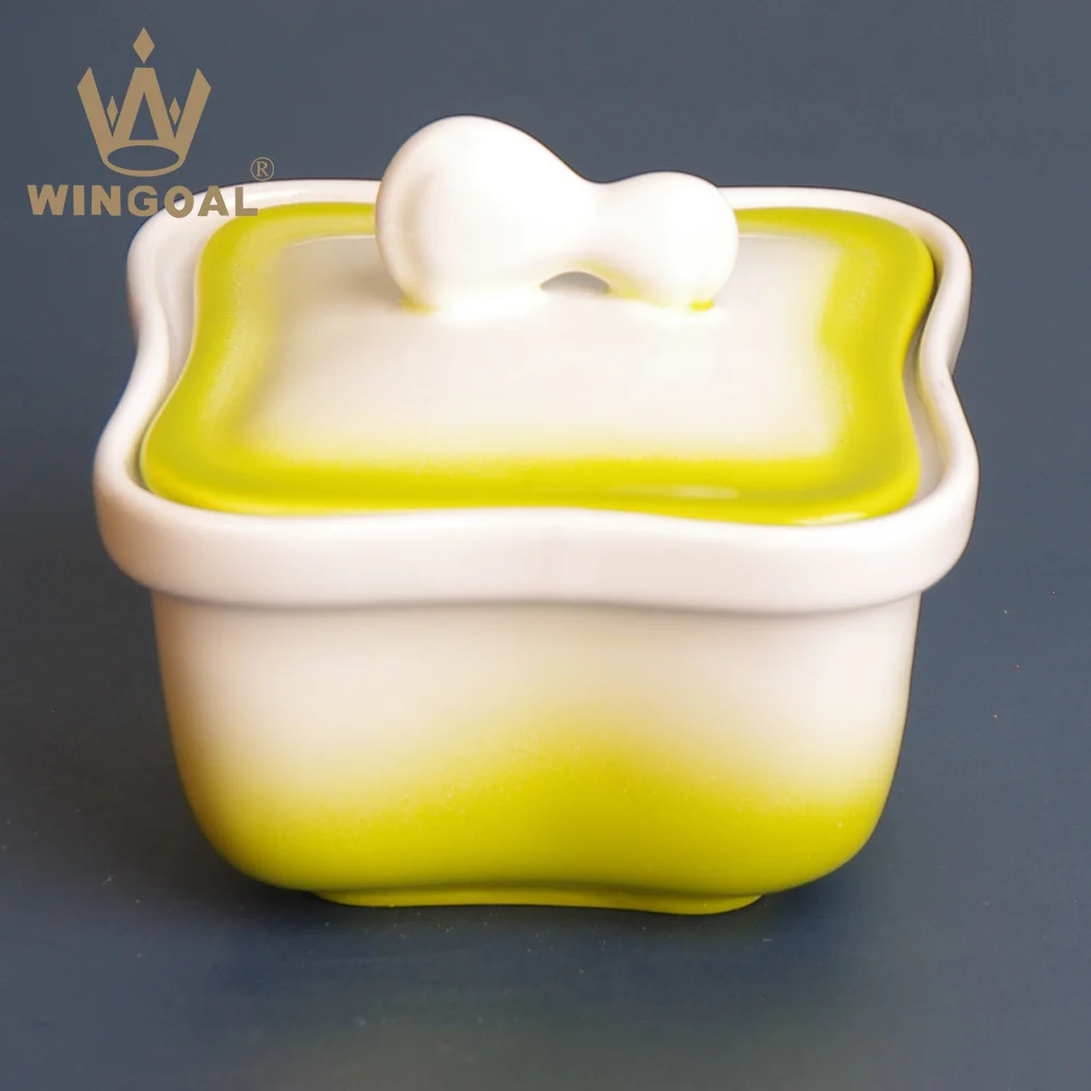 kitchen accessories condiment storage series ceramic seasoning pot with lid 3pcs for salt pepper spice sugar jars