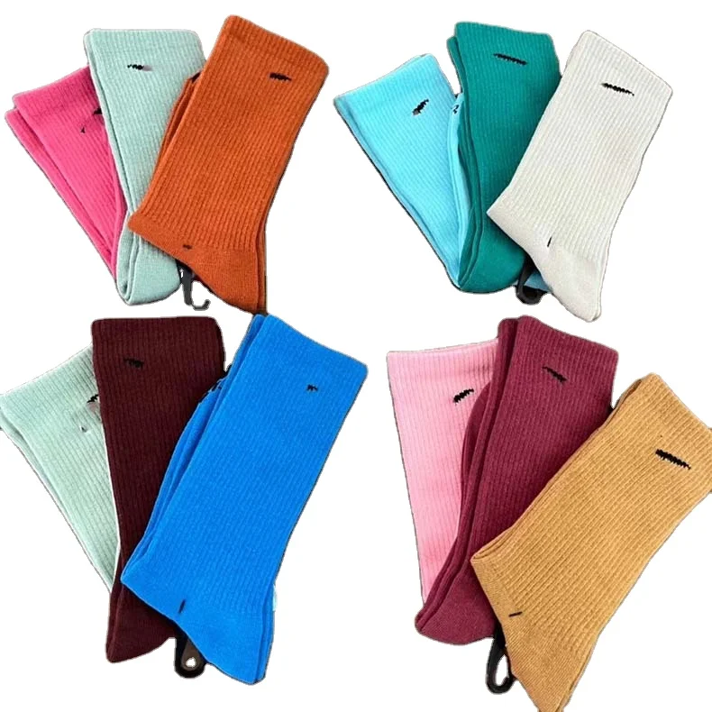 wholesale sock distributors women and men cotton stacked socks designer brand