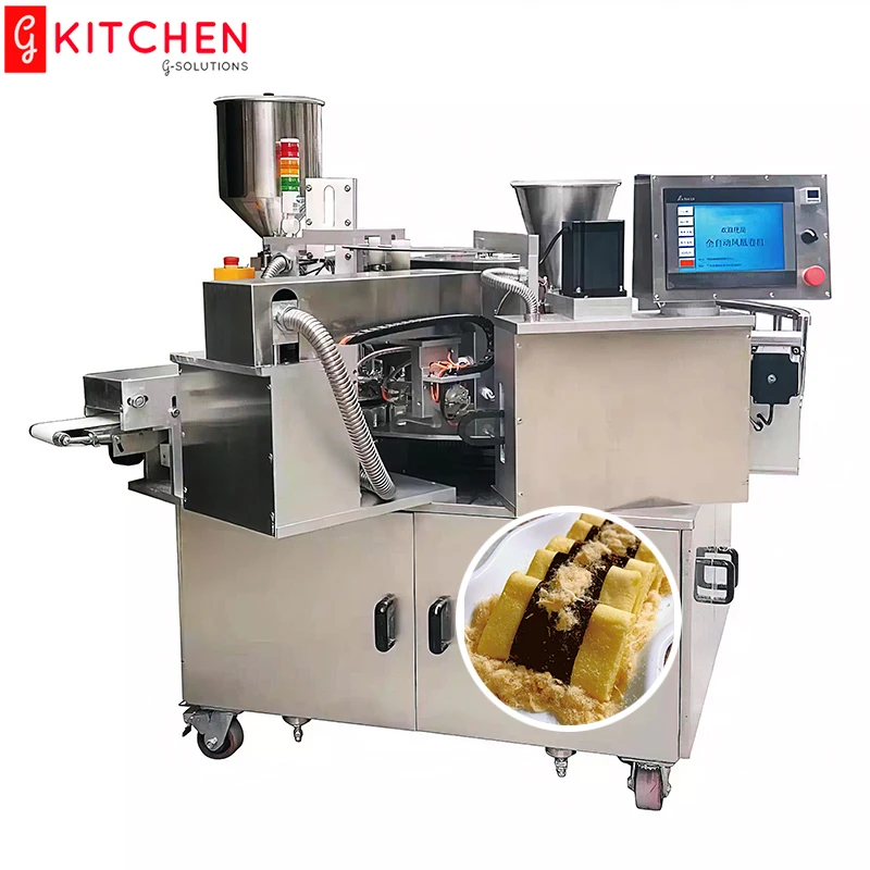 Phoenix roll Cone Waffle Maker Line Crispy Egg Roll Making Machine Nori omelette Machine