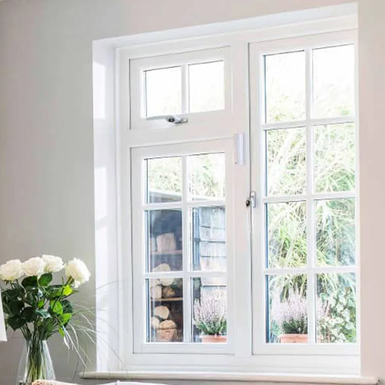 Foshan Factory Wholesale Australian Standard Plastic Upvc Pvc Windows For Sale Glass Double Glazed French Style Windows