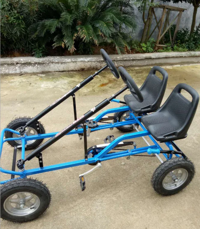 Fashion  pedal ADULTS go kart with two seater four wheel surrey bike BICYCLE