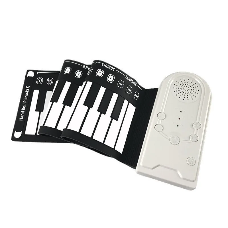 Electronic Soft Keyboard Piano 16 Kinds of Timbre Silicone Hand-rolled Piano Keyboard Roll Up Piano