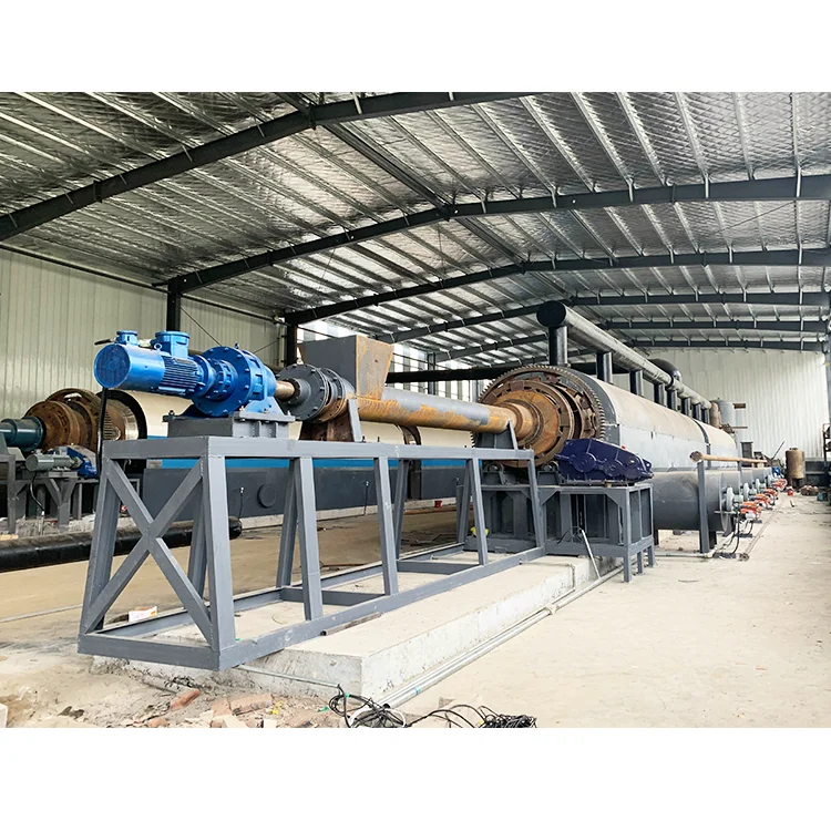 Continuous Waste Tyre Recycling Oil Distillation Plant Pyrolysis Machine