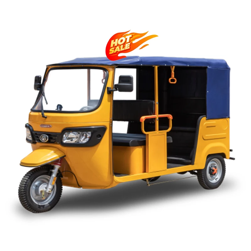 Tuktuk Электрический трехколесный велосипед в стиле рикши для пассажиров такси большой мощности дальнего действия