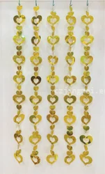 Silver Gold Ornaments Love Glitter wall hanging decor Wedding Birthday Party Christmas Home Decoration