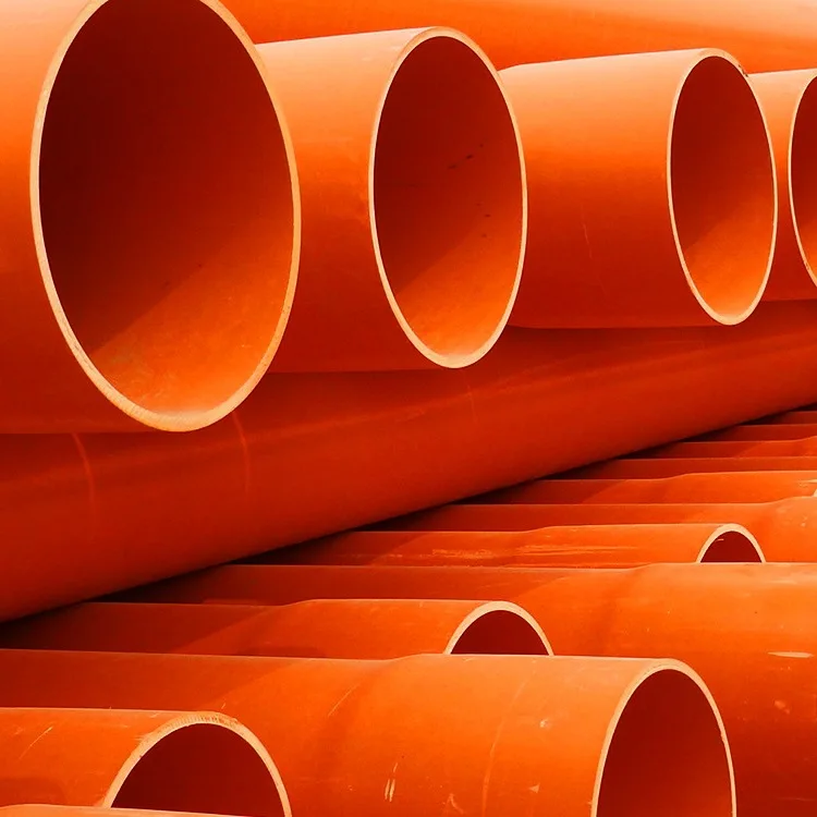 mpp power pipe manufacturer RPP welded drag pipe high voltage protection sleeve orange power row pipe