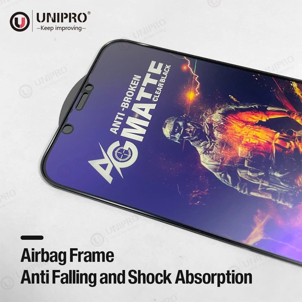 AG Silicone Airbag Anti-blue Matt Gaming Tempered Glass Screen Protective Film For Iphone 13 12 11 Pro Max Xr Xs Max 7 8 Plus