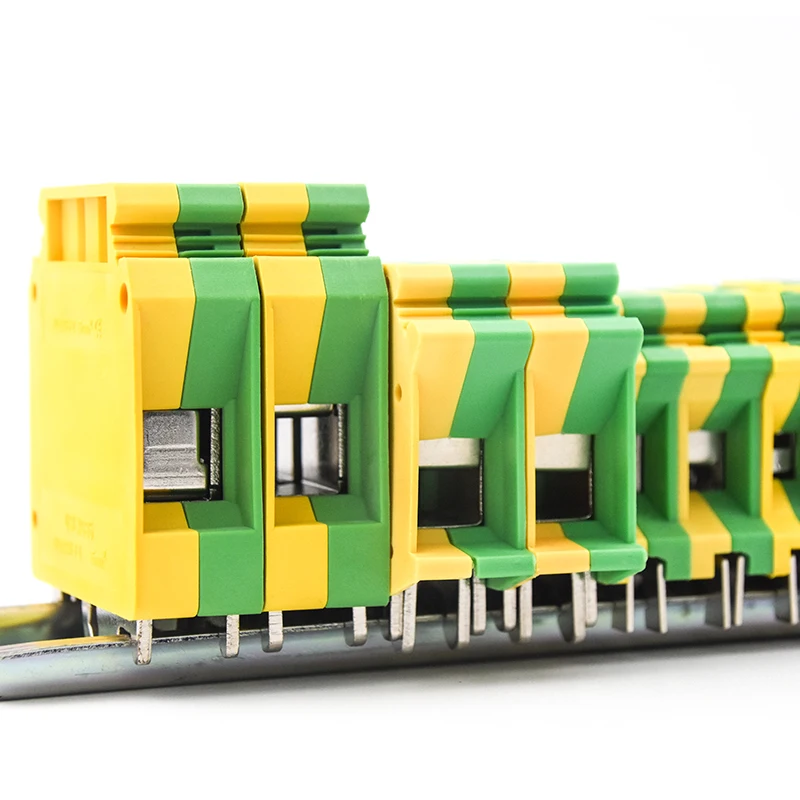 WBO pluggable USLKG-16/35 pin screwless brass earth terminal blocks electrical wire connector with holding screw