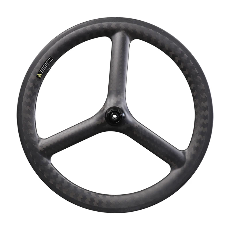 Custom T700 Full Carbon tri spokes  Wheelset With 3K/UD Matte