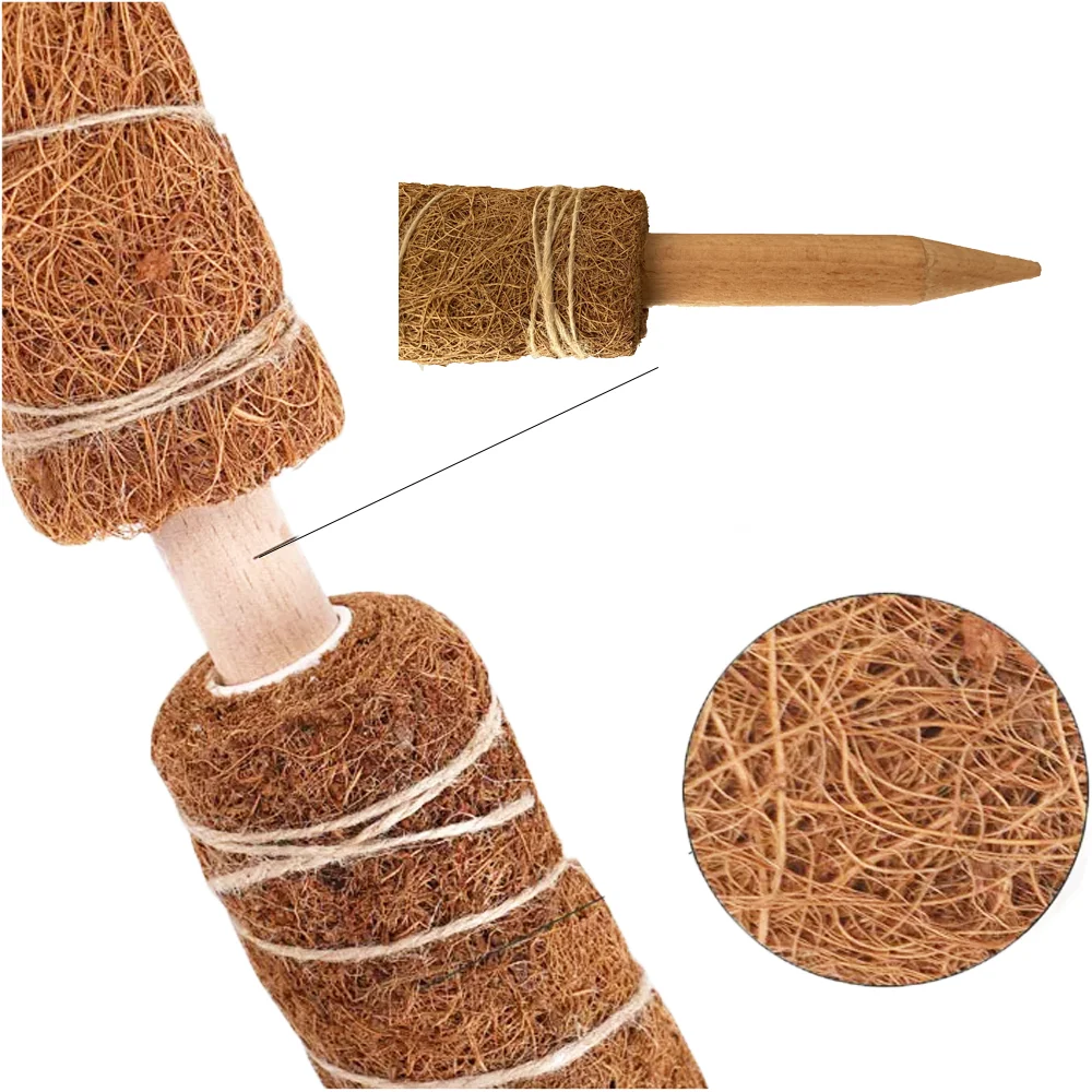 coconut fiber shoes coconut fiber mattress coir stick cucumber clips moss pole coir stick