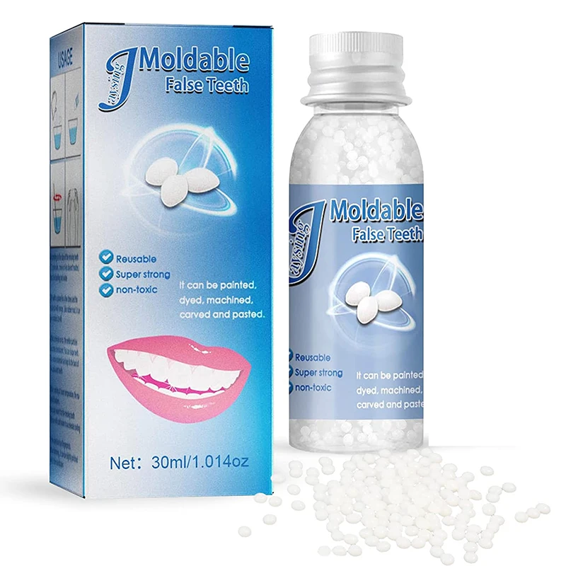 JAYSUING Teeth Repair Kit Holiday Makeup Reusable Moldable Temporary False Veneer Teeth Solid Glue