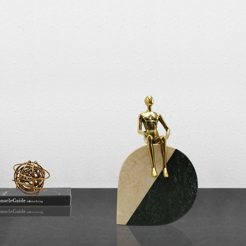 Modern Nodic Style Brass Statue Luxury Table Decor Ornament Home Decoration