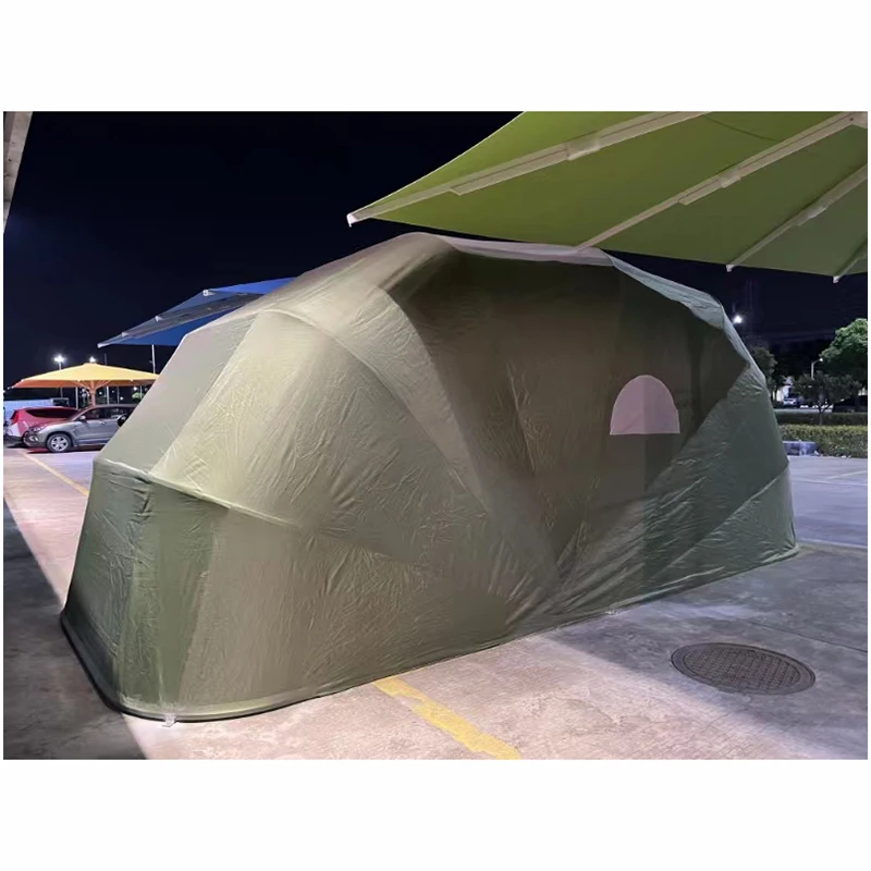 Factory Manufacturing 6.4X2.7X2.6M Stainless Steel Frame Sunshade Electric Retractable Garages Canopies Carports for Car Parking