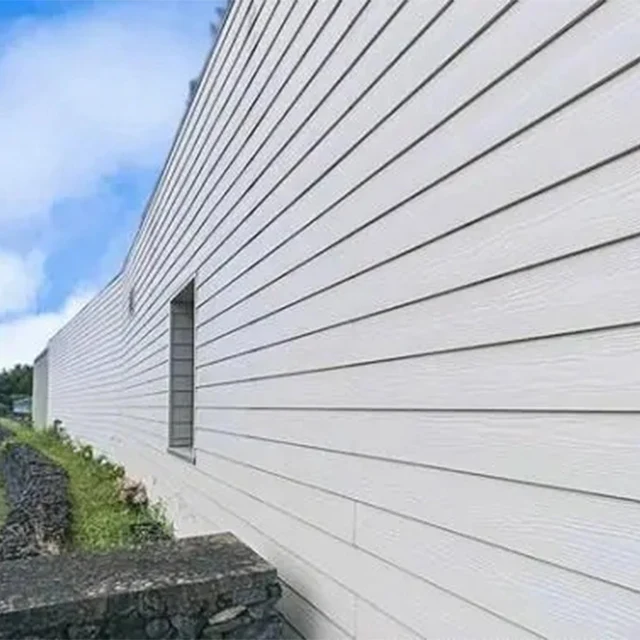 natural style country house exterior siding wall decorative cement wooden grain panel