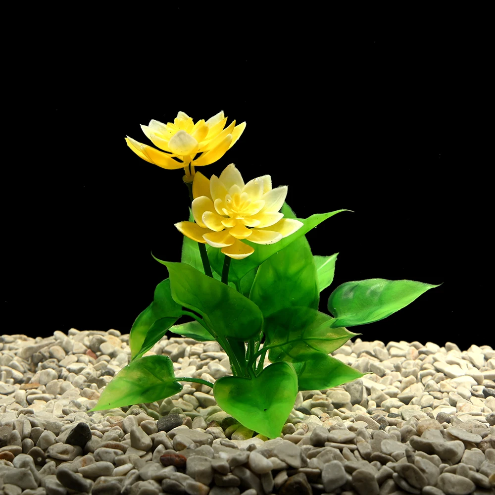 Fish Tank Decor Wholesale 5.1 Inch Simulates Aquatic Plants Aquarium Plant Aquarium Artificial Flower