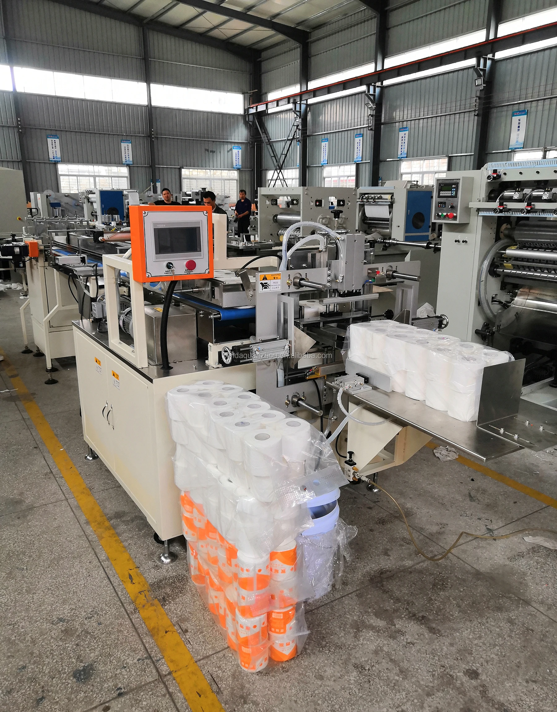 Automatic toilet paper kitchen towel paper machine production line