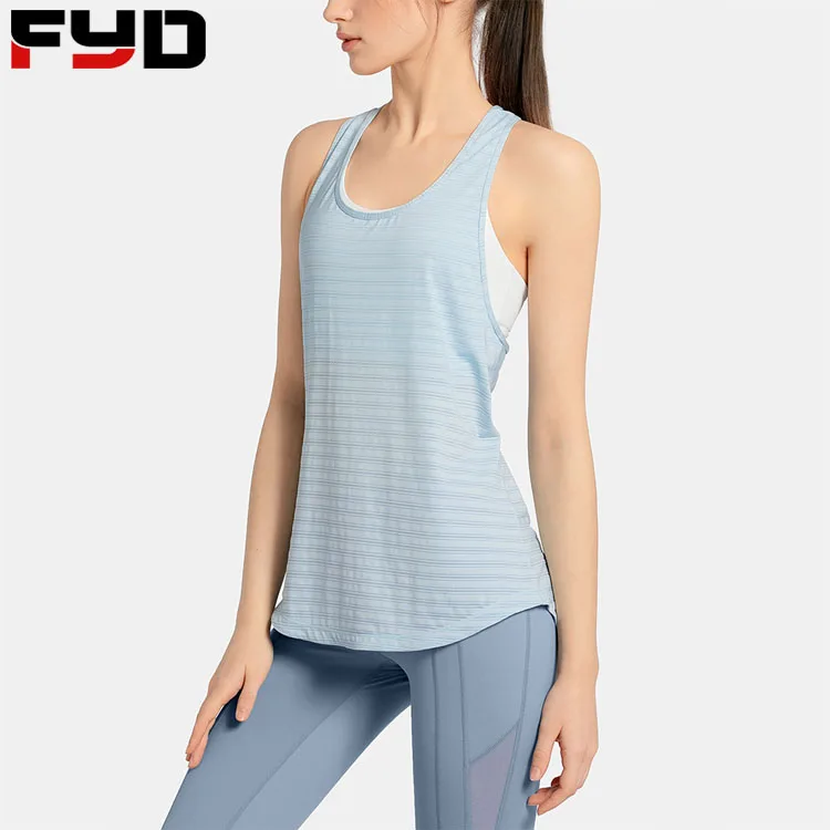 Women Running Sexy Yoga Tanktop Wholesale 2022 Custom Newest Style Ladies Loose Workout Fitness Sport Fitness & Yoga Wear