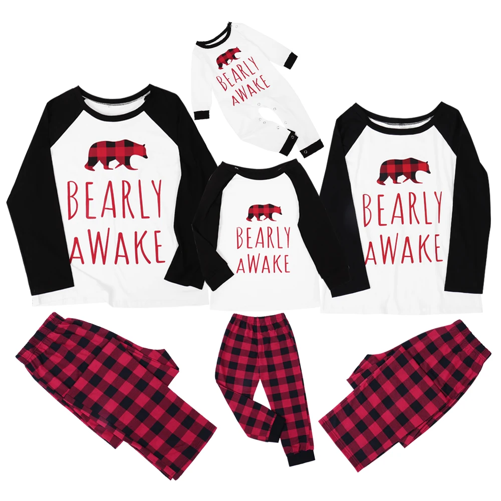 Hot Sale Family Sleepwear Suit Custom Printing Leisure home suit Christmas Parentage Pajamas