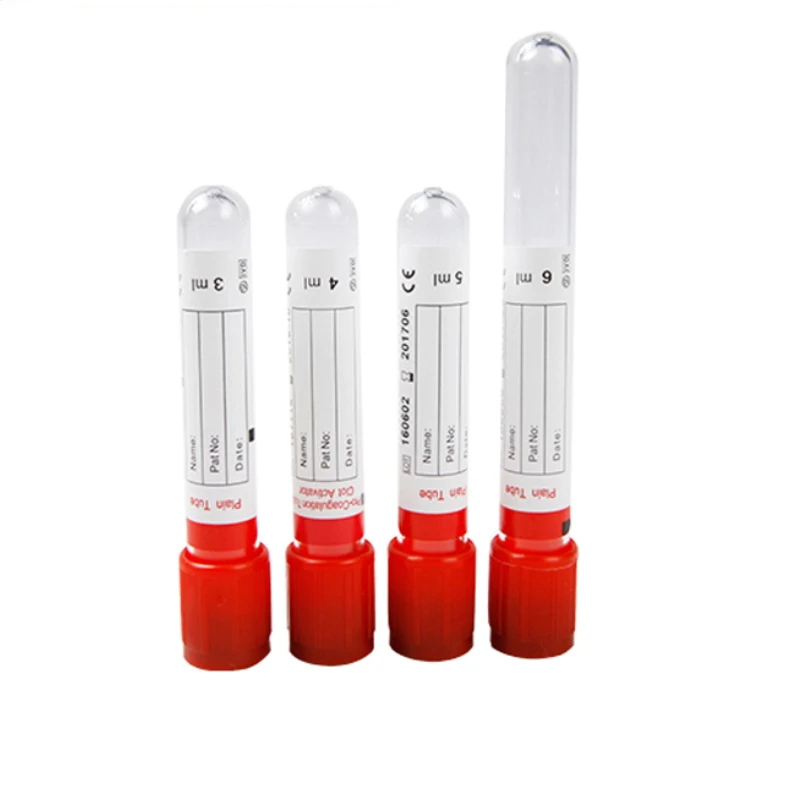 globalroll medical pp disposable 2.5ml 13*55ml pink top test edta k2 K3 non vacuum blood collection tube