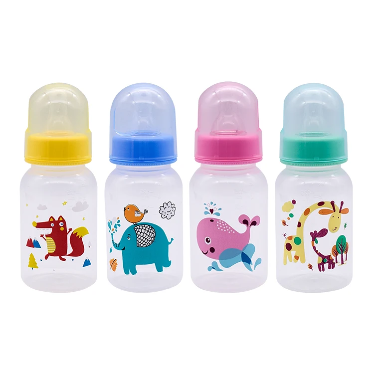 
125ml Standard Babies BPA Free Milk Bottle PP5 Eco-Friendly Food Grade Custom Logo Silicone Nipple Infant PP Feeding Baby Bottle 