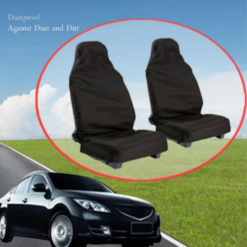 Universal 2PCS seat Protector waterproof Automotive Foldable Non-Slip front car