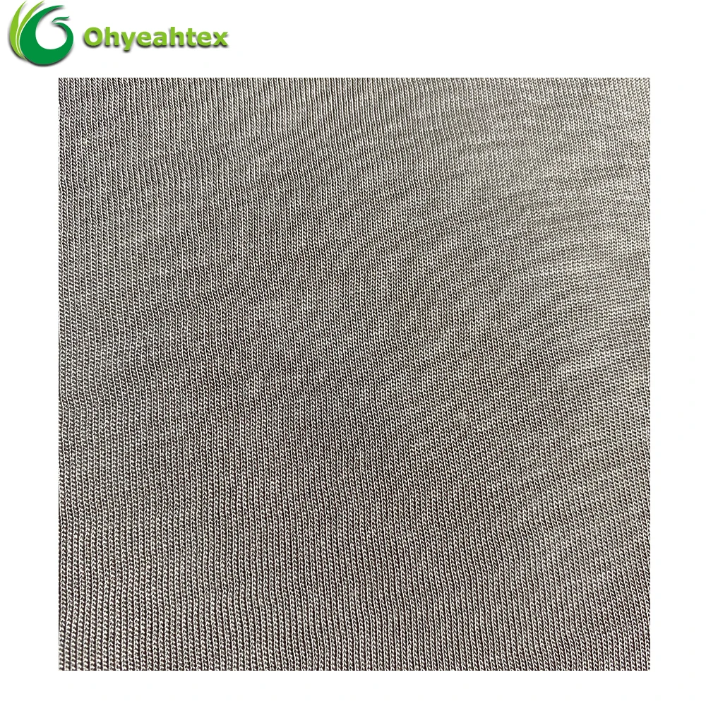 Lightweight Plain Dyed Knitted 100% Viscose Rayon Fabric For