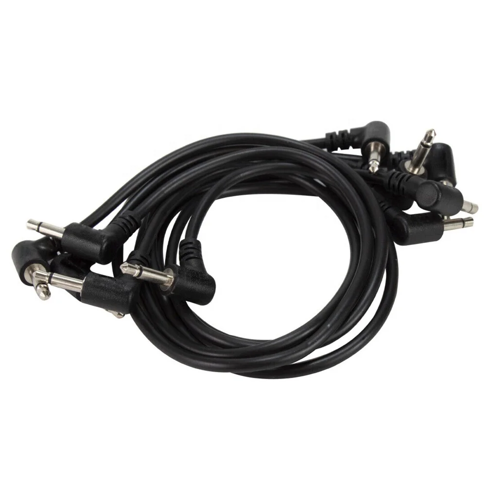 Right Angled Modular synth Mono Patch Cable 3.5mm Eurorack