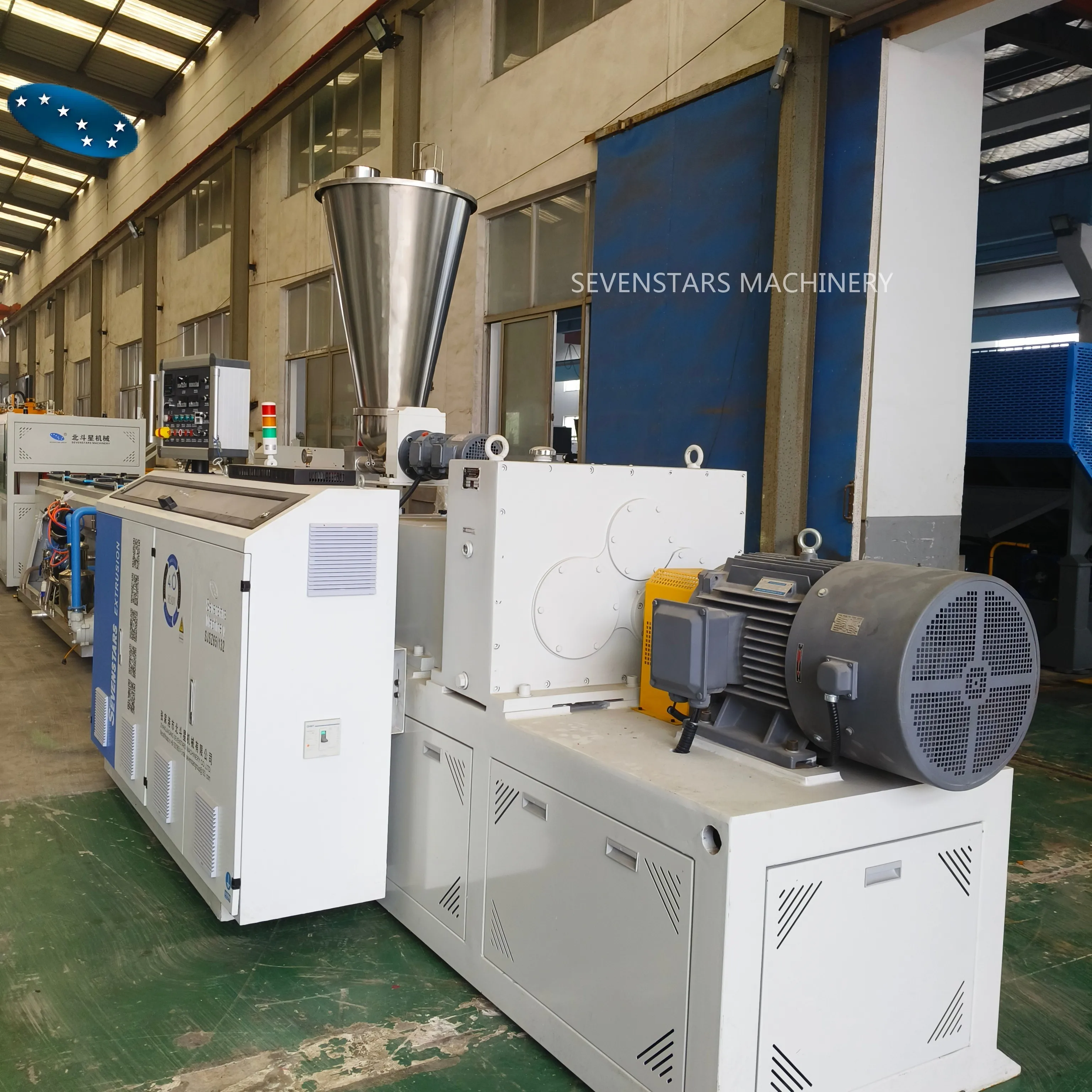 high quality SJSZ series double screw extruder PVC pipe making machine