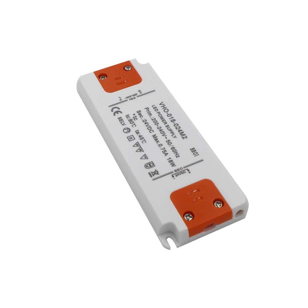 Источник питания 24 В Ультра тонкое светодиодное зеркало встроенный тонкий постоянное напряжение вольт 750 мА светодиодный драйвер 18 Вт