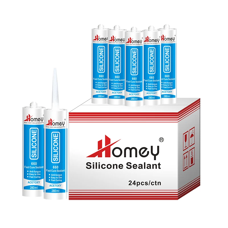 Homey factory price high quality GP acetic silicone sealant for window glass