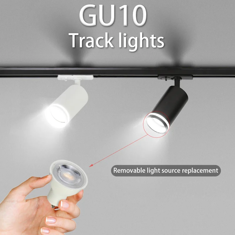 Modern indoor adjustable GU10 lighting fixtures focus commercial spot lights,led spotlights/led track light/tracklight