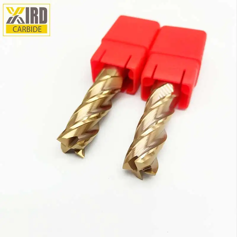 4 flute Solid Carbide speed tiger carbide end mill For Hardness steel