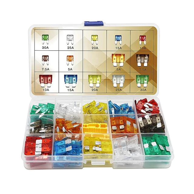 100 PCS Car Blade Fuses Assortment Kit, Standard/Mini Auto Fuse 1-40A, Automotive Assorted Fuses with a Pulle
