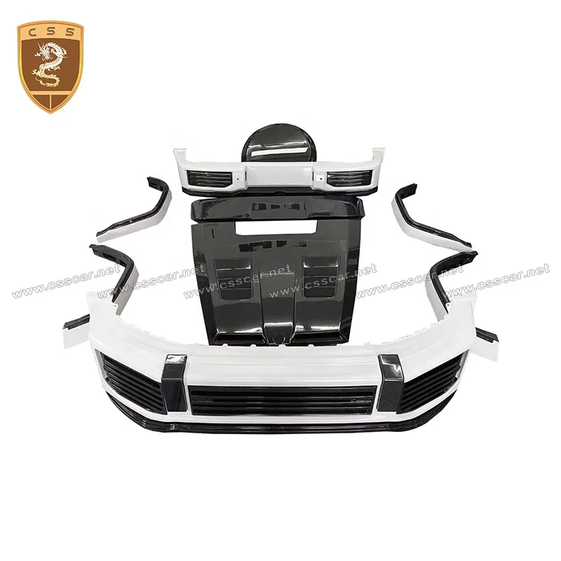 Facelift UBan Style Wide Body Kit For Mercedes Bens G Class W464 Half Carbon Fiber Fender Wheel Arches Front Rear Bumper Bodykit