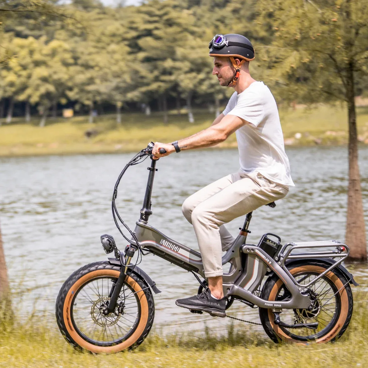 Lithium ion bicycle with dual battery design, long-lasting electric bicycle folding bike