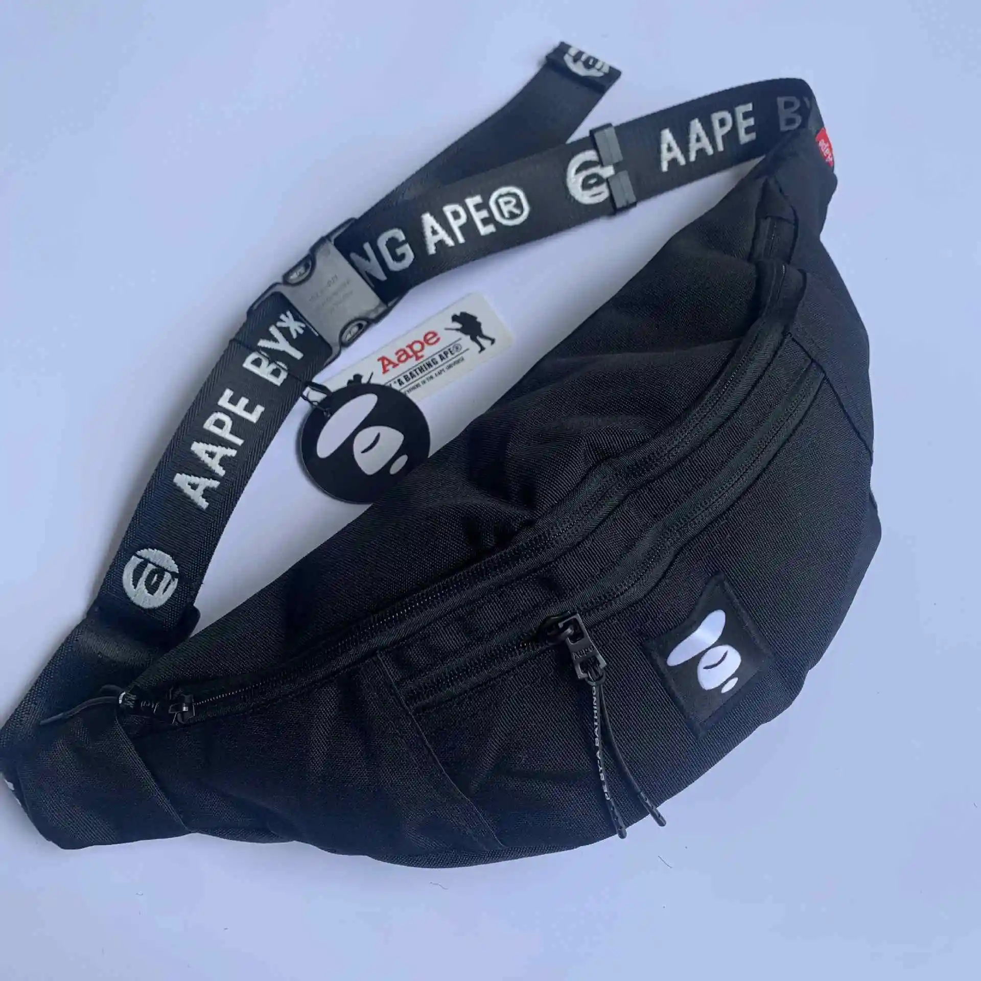 2022 Factory Wholesale Zipper Fanny Pack Waist Belt Patchwork Bape Bags for Men