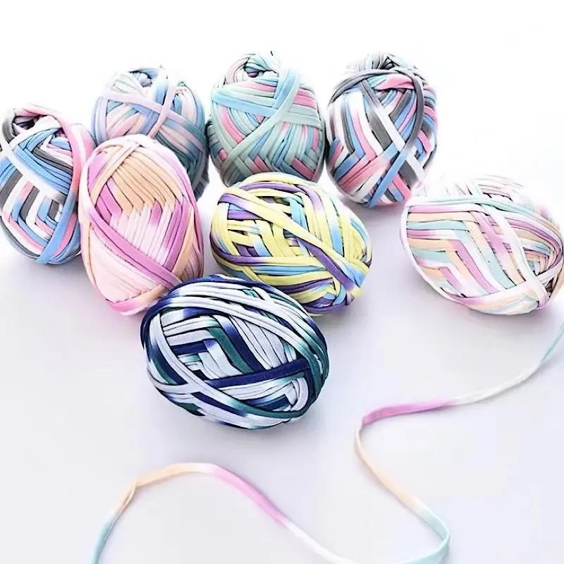Craft fashion supplier 100g/ball cotton wool yarn hand-knitted Finger knitted gauze thread Woven polyester sewing thread