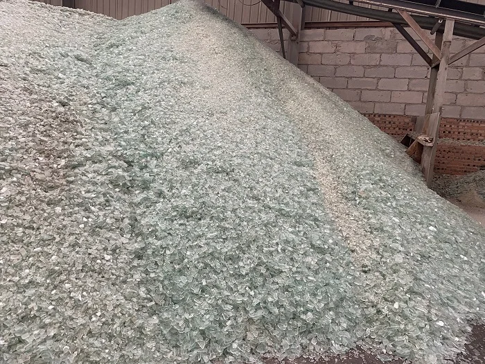 Wholesale Float White Transparent Broken Glass Cullets