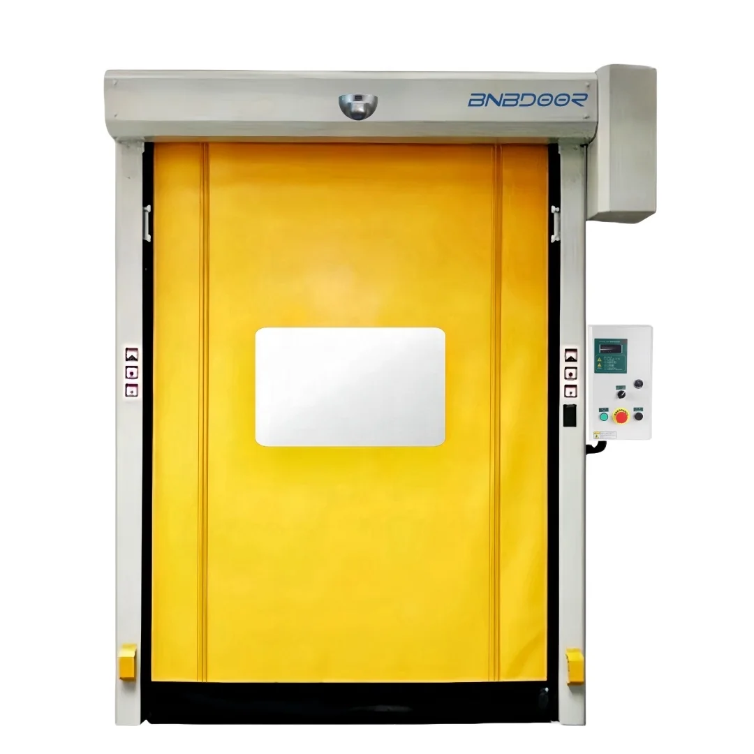 Hot Selling pvc coated fabric for high speed roll up door airbag sensor clean room  Zipper Structure Interlock High Speed Doors