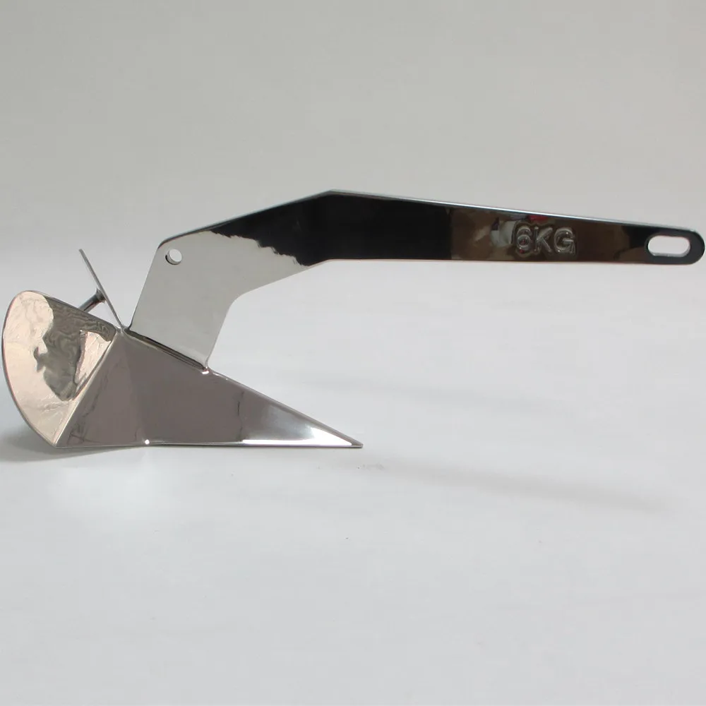  Stainless Steel 316 Delta Anchor 6.6lbs (3kg) Marine