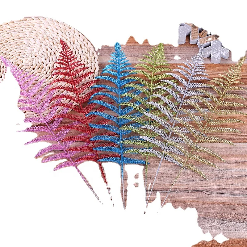 Christmas gold leaf Christmas tree decorations new Christmas hollowed-out glitter gold leaf  art and craft