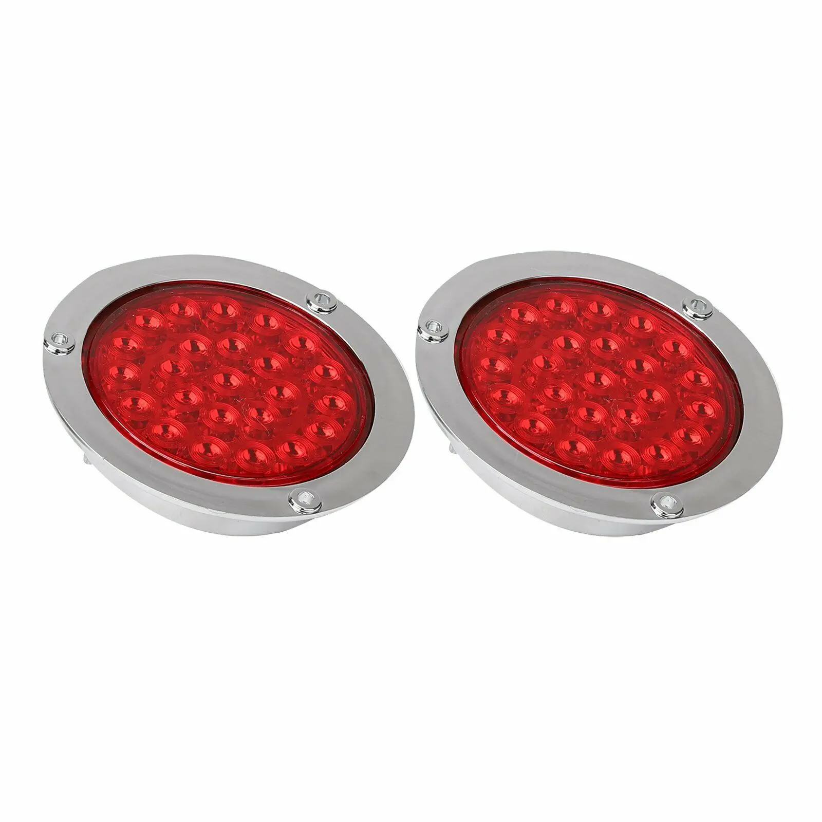  12/24 в 24 LED красный белый Янтарный водонепроницаемый грузовик Трактор Прицеп Хвост Стоп/поворот/тормоз/задние фонари из нержавеющей