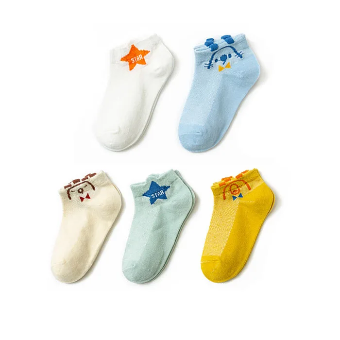 
Summer Wholesale Stylish Custom Design No Show Breathable Mesh Children Socks 