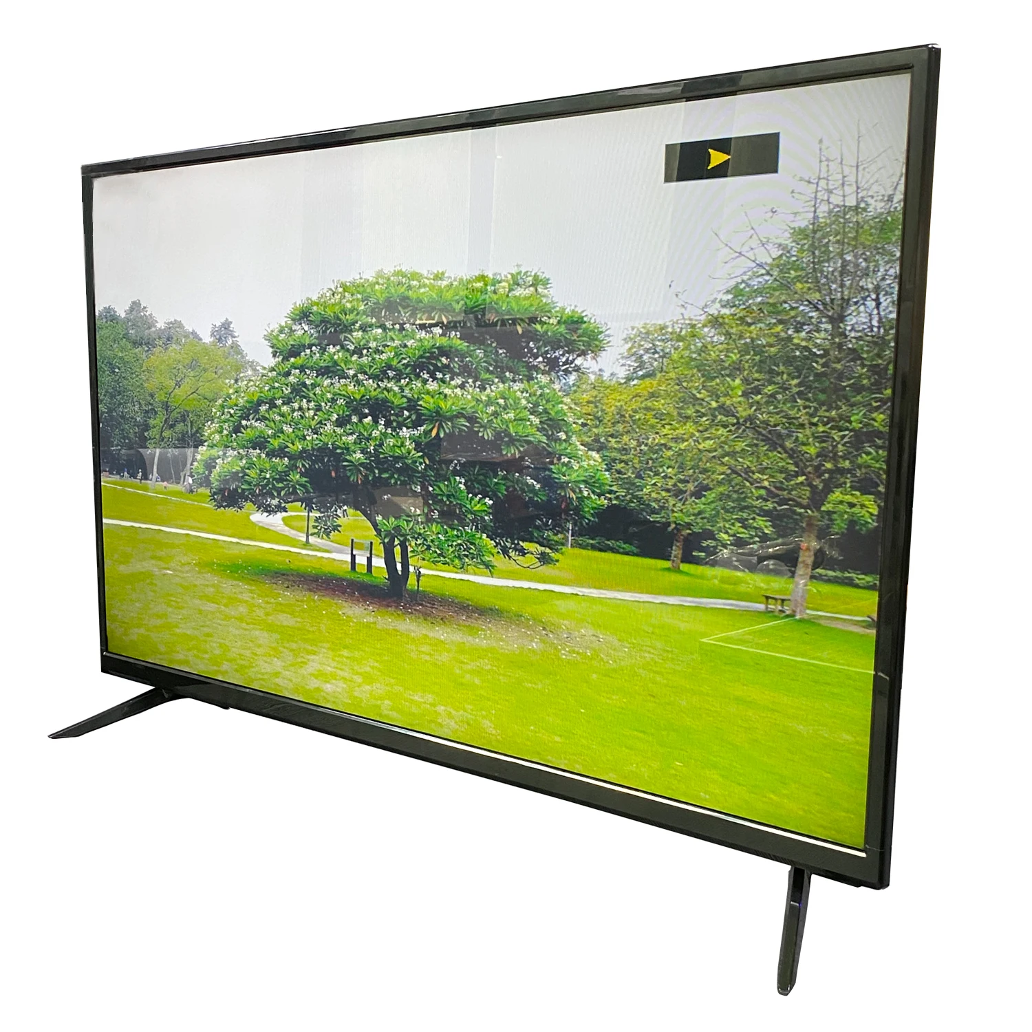 40 Inch Smart TV 4K HD LCD Television Portable Solar Television With Panel Solar TV
